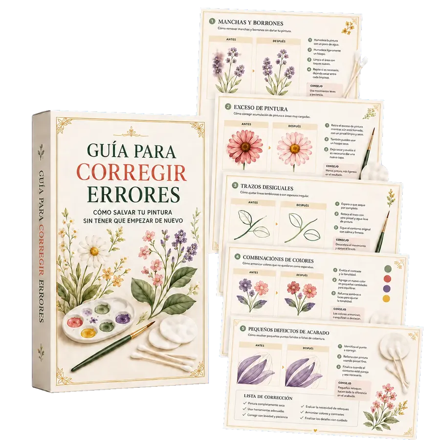 Mockup de la Guía para Corregir Errores de Pintura